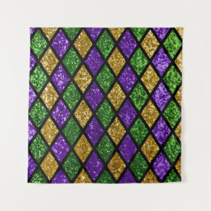 Glühende Diamanten, festlicher Hintergrund Wandteppich