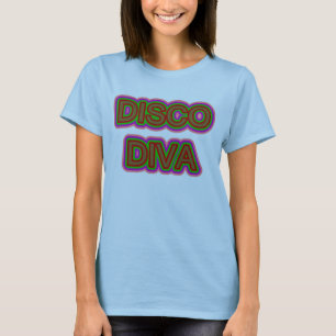 Glühende Discodiva der Retro Siebziger T-Shirt
