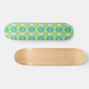 Glühende, farbenfrohe Diamantformen Skateboard