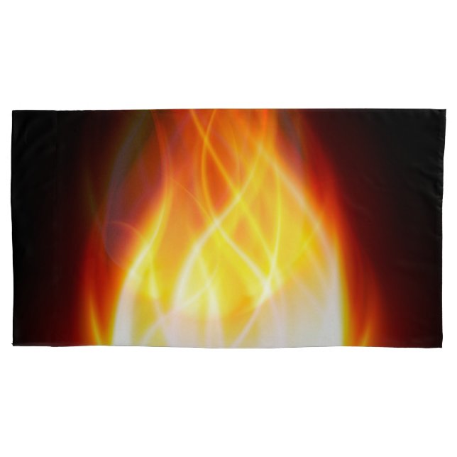 Glühende Flamme Pillowcase Kissenbezug (Vorderseite)
