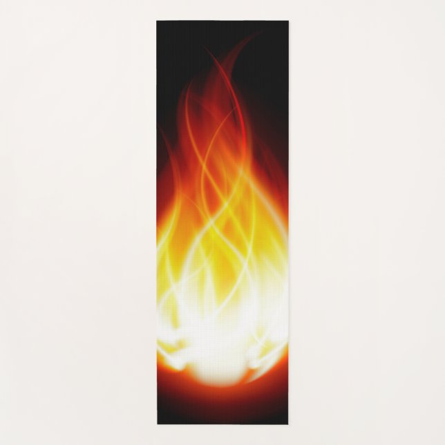 Glühende Flammen Yoga Mat Yogamatte (Vorderseite)