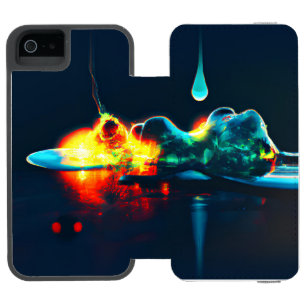 Glühende Flüssigkeitstropfen Incipio Watson™ iPhone 5 Geldbörsen Hülle