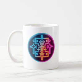 Glühende Glyphen - Antike Symbole Kaffeetasse