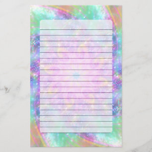 Glühende helle Lichter Farbenfrost Mandala Briefpapier