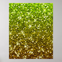 Glühende hellgrüne Glitzer