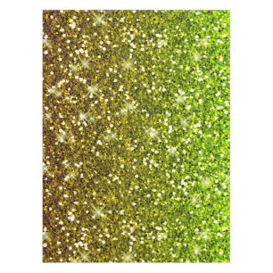 Glühende hellgrüne Glitzer Tischdecke