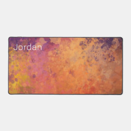 Glühende Herbstzweigfarbe Schreibtischunterlage