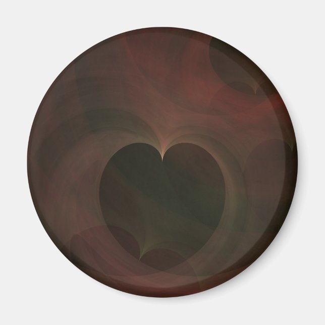 Glühende Herzen Magnet (Vorne)