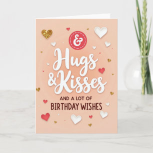 Glühende herzliche Geburtstagskarte Karte