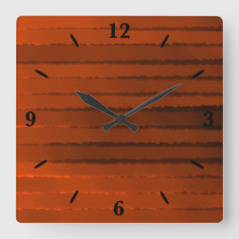 Glühende Hitze Quadratische Wanduhr