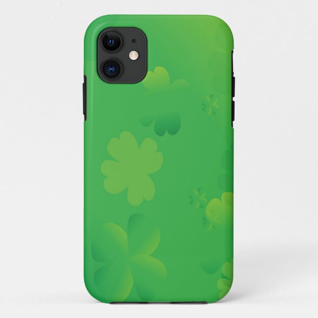 Glühende Kleeblätter Case-Mate iPhone Hülle (Rückseite)