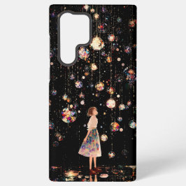Glühende Kugeln Sternennacht Samsung Galaxy S22 Ul Hülle