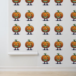 Glühende Kürbiskeule Halloween Niedlicher Jack-O’- Tapete