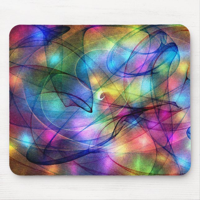 glühende Lichter des Regenbogens Mousepad (Vorne)