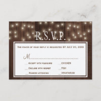 Glühende Lichter rustikale Scheunenholz Hochzeit R