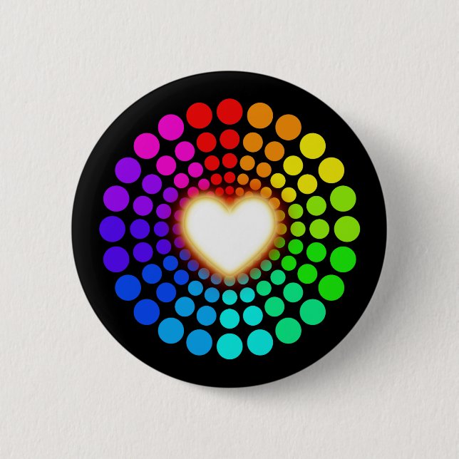 Glühende Liebe Button (Vorderseite)