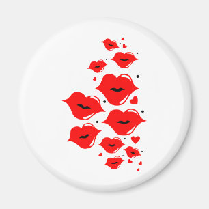 Glühende Lippen Magnet