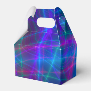 Glühende mehrfarbige Rays Geschenkschachtel
