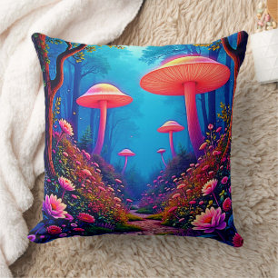 Glühende Mushroom-Magie Kissen