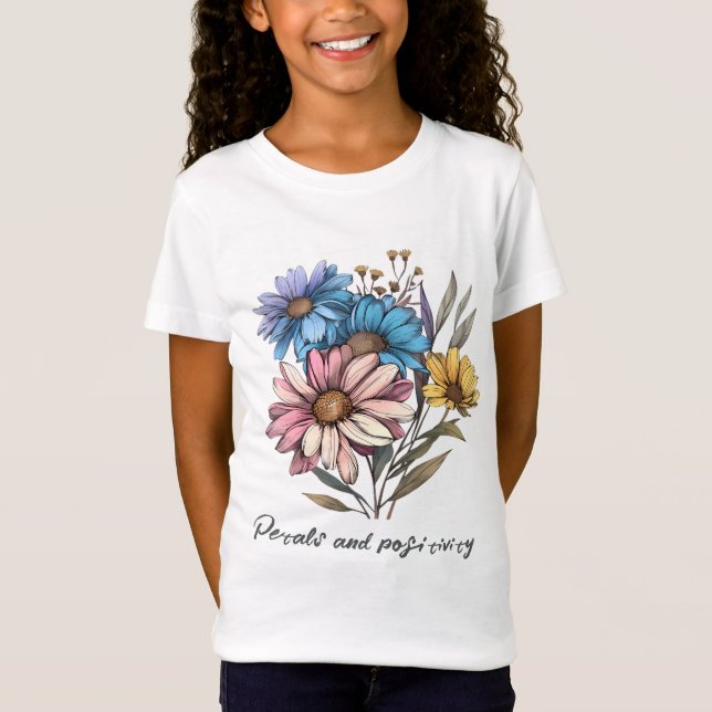 Glühende mystische Blume T-Shirt (Vorderseite)