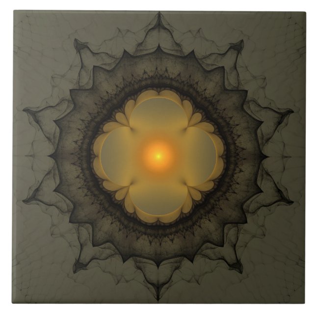 Glühende mystische Verzierung Fliese (Vorderseite)