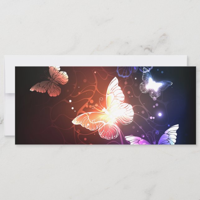 Glühende Nachtschmetterlinge (Vorderseite)