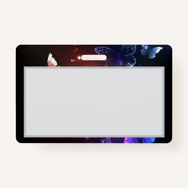 Glühende Nachtschmetterlinge Ausweis (Vorderseite)