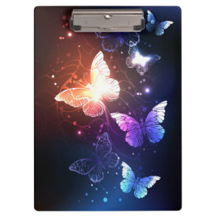 Glühende Nachtschmetterlinge Klemmbrett