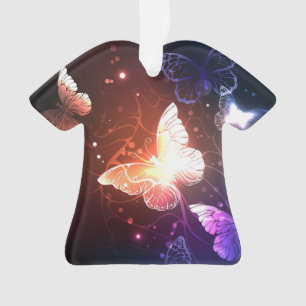 Glühende Nachtschmetterlinge Ornament