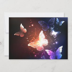 Glühende Nachtschmetterlinge Save The Date