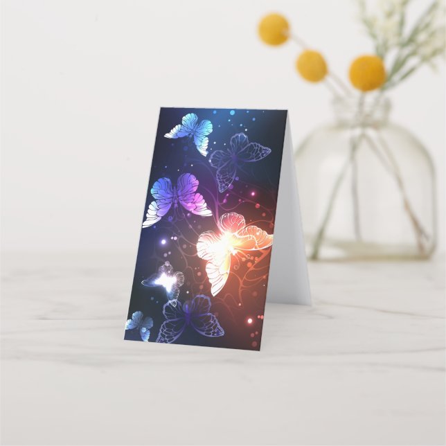 Glühende Nachtschmetterlinge Treuekarte (Rückseite)