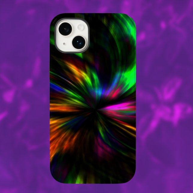 Glühende Neon Art Moderne Psychedelic Trendy Case-Mate iPhone Hülle (Von Creator hochgeladen)