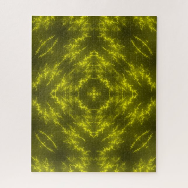 Glühende Neon Electric Thunder Bolzen Puzzle (Vertikal)