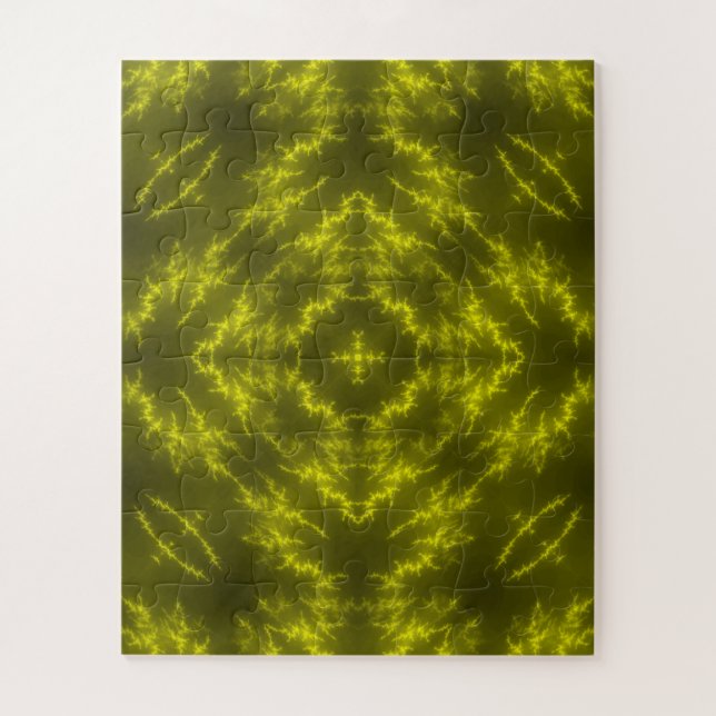 Glühende Neon Electric Thunder Bolzen Puzzle (Vertikal)