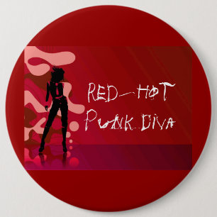 Glühende Punkdiva Button