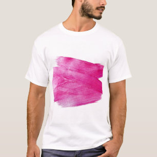 Glühende Rosa Folie: Wasserfarbe Abstrakt T-Shirt