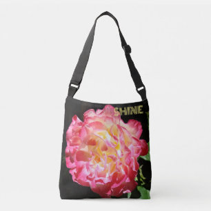Glühende Rose Blume Rosa Tragetaschen Geschenke Mit Langen Trägern