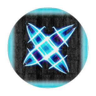 Glühende Sternmuster. Jetzt kaufen Schneidebrett