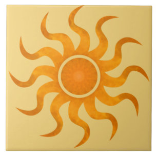 Glühende Sun Wüste Gold Tile - Große Fliese