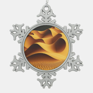 Glühende Täler Schneeflocken Zinn-Ornament
