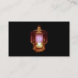 Glühende Transmitter Vakuumröhre Visitenkarte