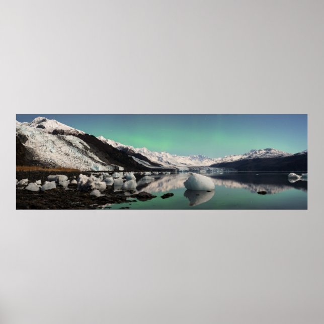 Glühende Uni Fjord Poster (Vorne)