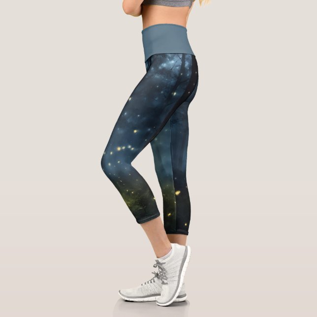 Glühende Waldflöten Capri Leggings (Links)
