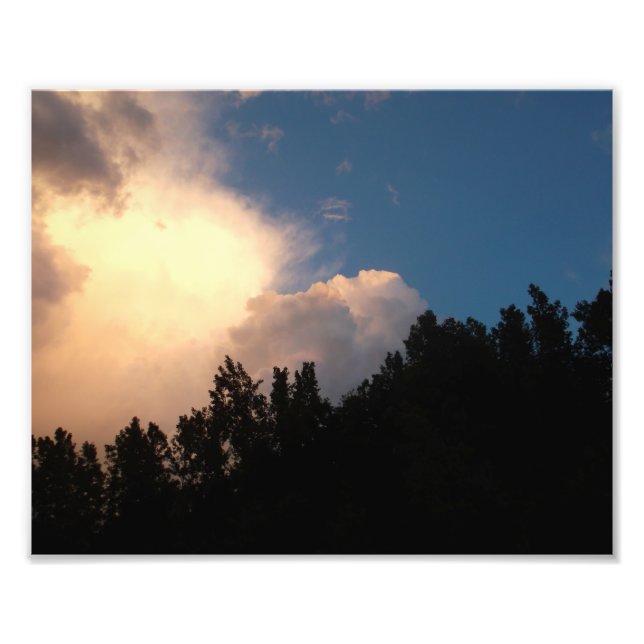 Glühende Wolke Fotodruck (Vorne)