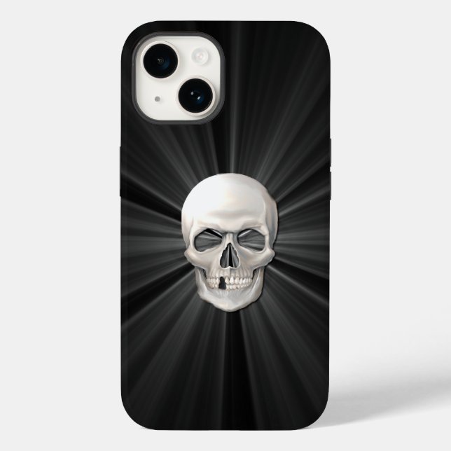 Glühender 3D-Skull Case-Mate iPhone Hülle (Rückseite)