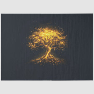 Glühender Baum des Lebens - Mystisch und verzauber Seidenpapier