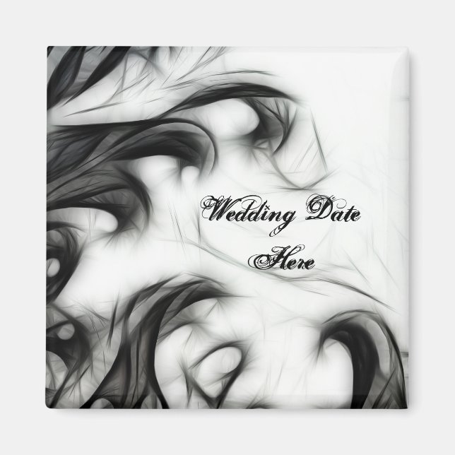 Glühender Blumenzauber Magnet (Vorne)