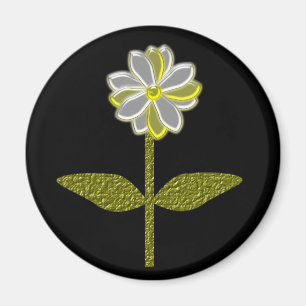 Glühender Daisy Blume Magnet