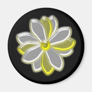 Glühender Daisy Blume Magnet