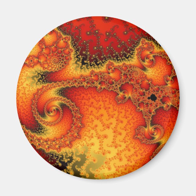 Glühender Firepit Magnet (Vorne)